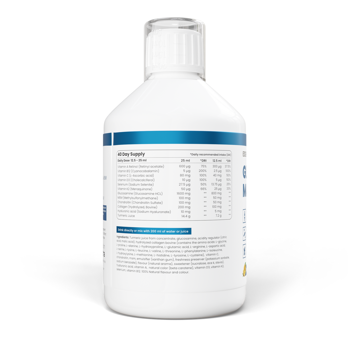 Glucosamine Max 1600mg Liquid Supplement - 500ml